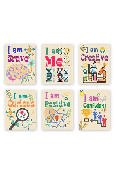 ALAYRA International ملصق ألايرا للكيمياء الإيجابية، ديكور فصل العلوم، أفكار ...