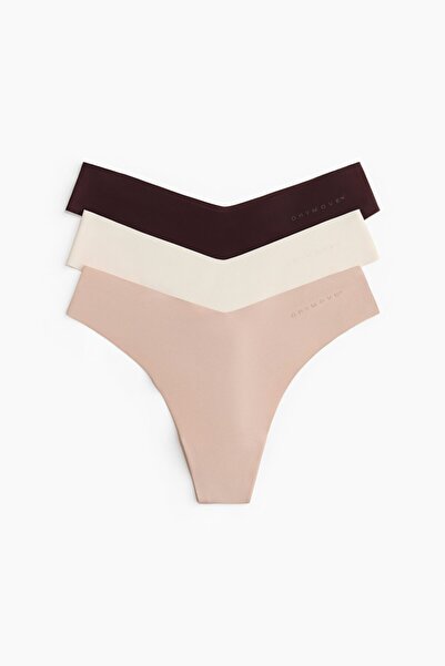 H&M 3'lü Thong Spor Külotu DryMove™