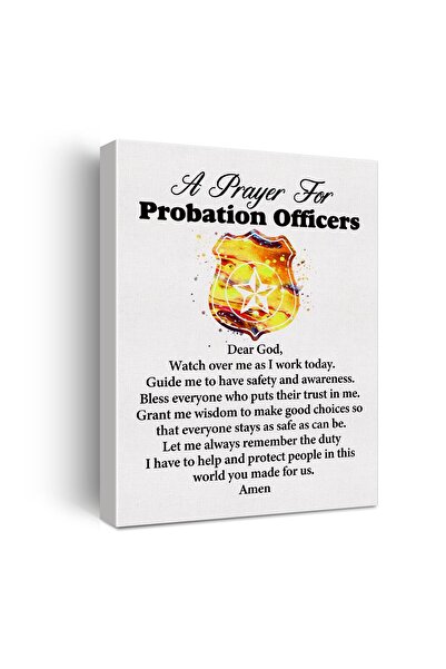 ALAYRA International ALAYRA a Probation Officer's Prayer Quote Poster Canvas ...
