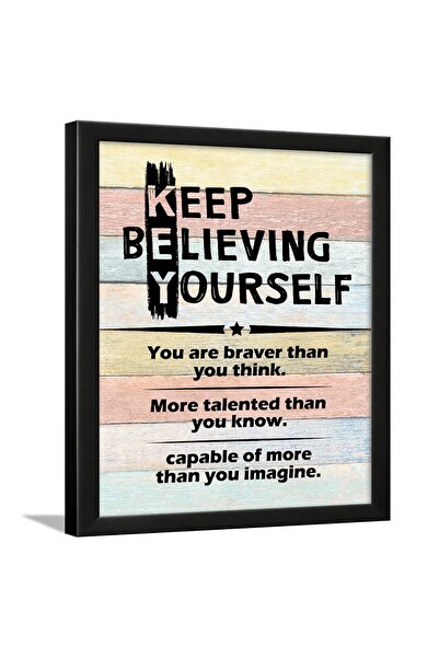 ALAYRA International ملصقات جدارية مؤطرة من الخشب المصنّع من ALAYRA - اقتباسا...