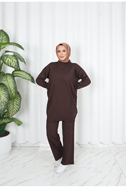 NİSUM MODA Asymmetrical Striped Mercerized Suit