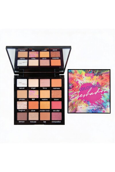 Febble Eyeshadow palette, colourful,