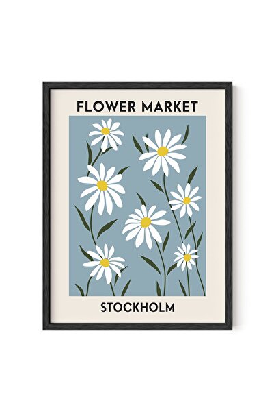 ALAYRA International ملصق سوق الزهور من ألايرا، ملصقات بألوان الباستيل الدنما...