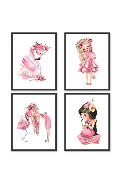 ALAYRA International لوحات جدارية مطبوعة على قماش من ALAYRA بتصميم فتاة فلامن...