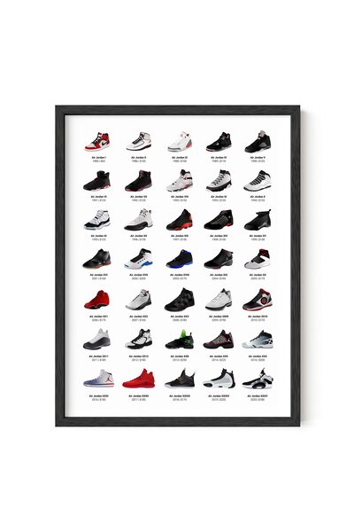 ALAYRA International ملصقات أحذية رياضية من ALAYRA للرجال - ملصق حذاء مايكل جوردان، ملصقات جدارية رائعة للأحذية الرياضية