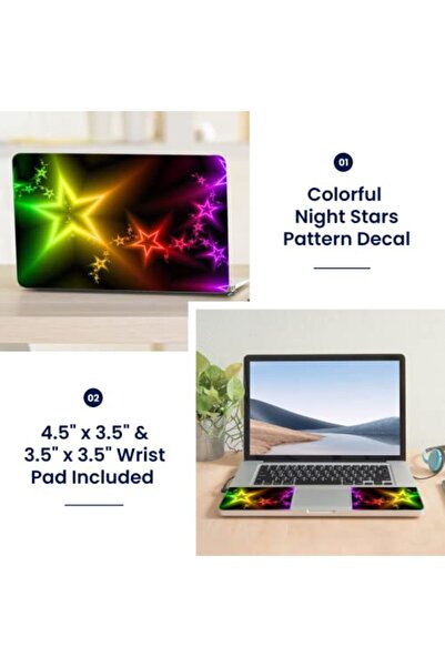 ALAYRA International ALAYRA Laptop 15 15.6 Skin Cover Colorful Night Stars Pa...