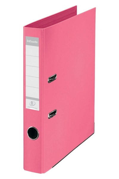 Esselte Biblioraft No.1 Power, PP/PP, partially recycled, FSC certification, A4, 50 mm, pink