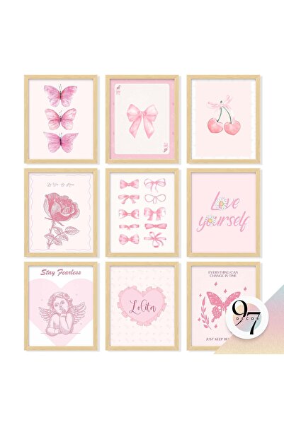 ALAYRA International ديكور غرفة أنيق باللون الوردي من ALAYRA - ديكور حائط عتي...