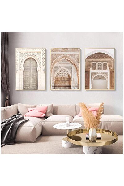 ALAYRA International ALAYRA Morocco Door Printing Poster Bohemia Arab Corrido...