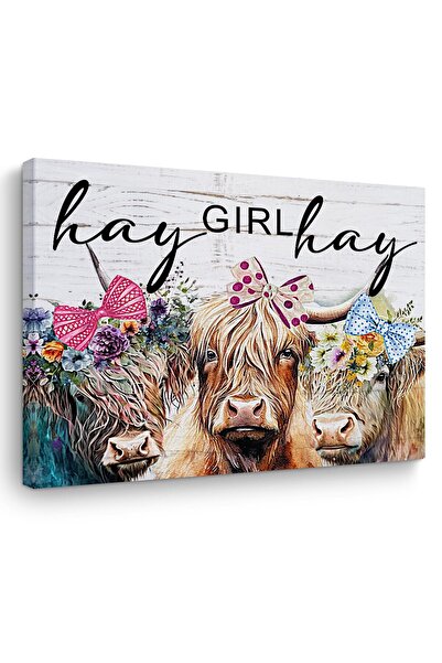 ALAYRA International ALAYRA Vintage Cow Gifts Farm Animals Flowers Cow Decor ...