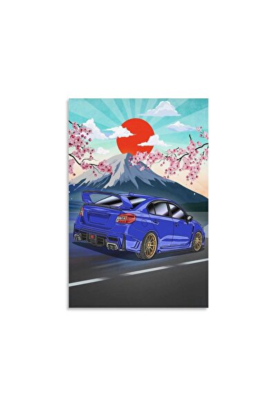 ALAYRA International ملصق سيارة ALAYRA Fbroceh JDM أزرق WRX عتيق، لوحة فنية ج...