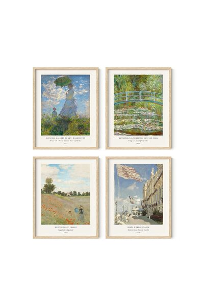 ALAYRA International لوحة فنية رائعة من أعمال ألايرا - ملصق زنابق الماء، مطبو...