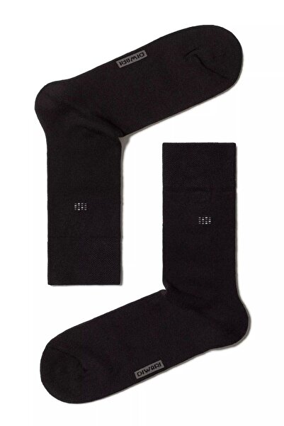 Conte Elegant Cotton fleece socks, DiWaRi Comfort 017 - Black, 27 (42-43)