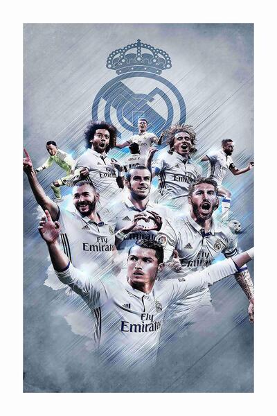 ALAYRA International ALAYRA Real Madrid Football Club Wall Poster For Room (G...