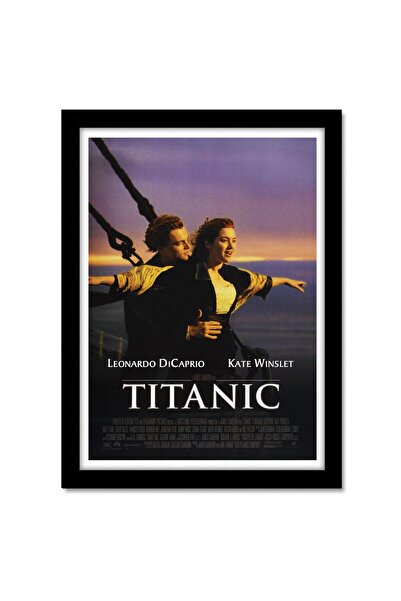 ALAYRA International ملصق فيلم تايتانيك مؤطر من ألايرا، مقاس 10×13 بوصة، لوحة...