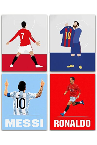 ALAYRA International ALAYRA Inspirational Football Star Wall Art, World Cup Posters, Soccer Superstar Canvas Posters,