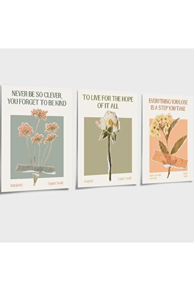 ALAYRA International ALAYRA 3 Piece Taylor August Poster, 12x16in Music Song ...