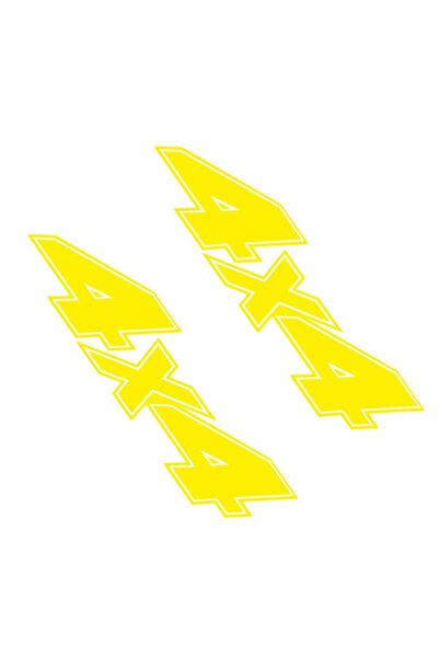 ALAYRA International ملصقات ALAYRA عدد 2، مقاس 4x4، لتزيين السيارة، وتغطية مس...