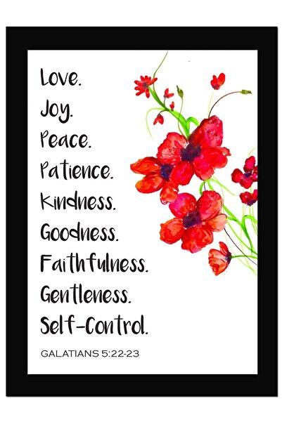 ALAYRA International ALAYRA - Fruits Of Spirit Bible Verse Wall Photo Framed ...