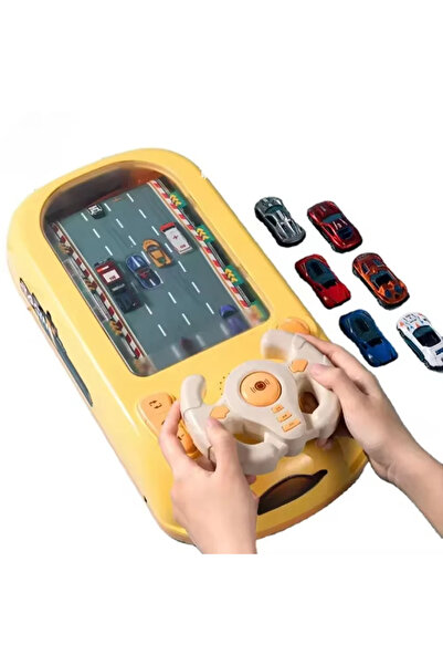 OEM Jucarie interactiva tip simulator cu volan pentru copii 3-6 Ani- Car Racing Adventure - galben