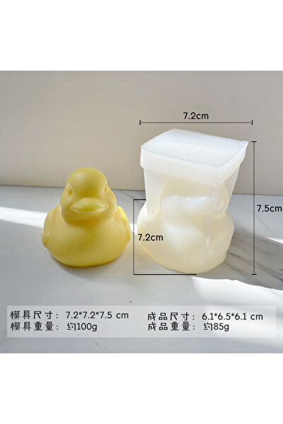 Choice Little Yellow Duck 3D Little Yellow Duck Candle Silicone Mold DIY Duck...