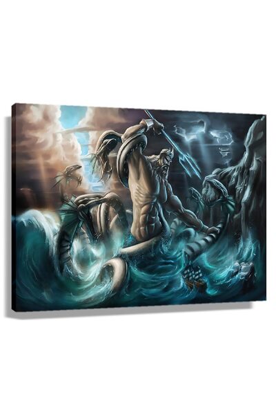 ALAYRA International ملصق ألايرا بوسيدون، لوحة جدارية فنية حديثة مستوحاة من ا...