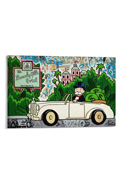 ALAYRA International ألايرا - ملصق "العالم ملكك" لوحة قماشية "رائحة المال" لغ...