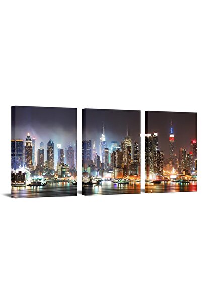 ALAYRA International ALAYRA Nachic Wall- New York Wall Art for Bedroom Manhat...