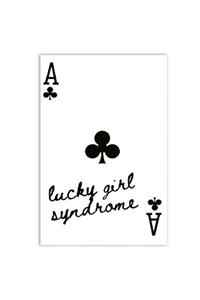 ALAYRA International ملصقات ألايرا المرحة بالأبيض والأسود لفتاة محظوظة في لعب...