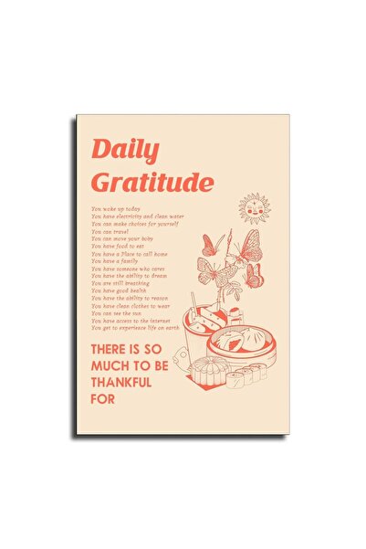 ALAYRA International ALAYRA Vintage Daily Gratitude Posters Retro Inspiration...