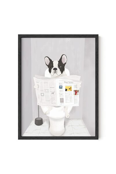 ALAYRA International ALAYRA Funny Dog Bathroom Decor - Funny Bathroom Decor W...