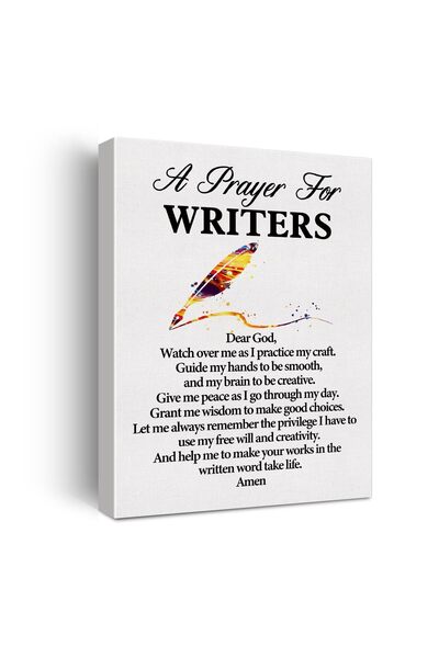 ALAYRA International لوحة جدارية قماشية تحمل اقتباسًا من دعاء الكاتبة ألايرا،...