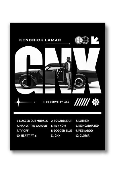 ALAYRA International ملصق ALAYRA Kendrick Lamar GNX (بدون إطار 12 × 16) فن جد...