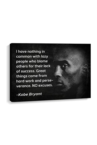 ALAYRA International ALAYRA Kobe Bryant Poster Canvas Wall Art Decor, Large Size Motivational Canvas Print Wall Art