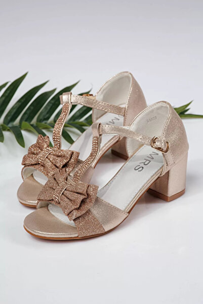 Zaira Χρυσά σανδάλια για κορίτσια από οικολογικό δέρμα Mona2 #22010 - 26