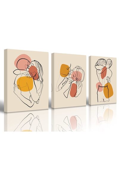 ALAYRA International ALAYRA - Master Bedroom Decor Minimalist Wall Art Couple...