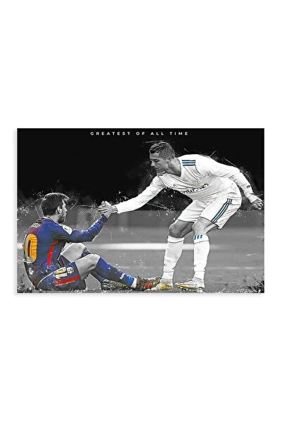 ALAYRA International ملصق ألايرا ميسي، رونالدو، صورة كرة قدم، لوحة جدارية مطب...