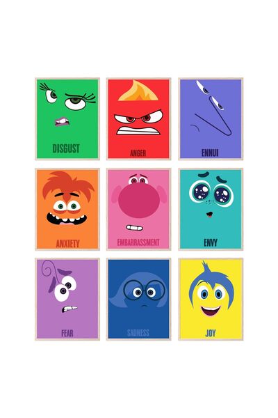 ALAYRA International ALAYRA Inside Out Character Wall Art - Sadness, Joy, Fea...