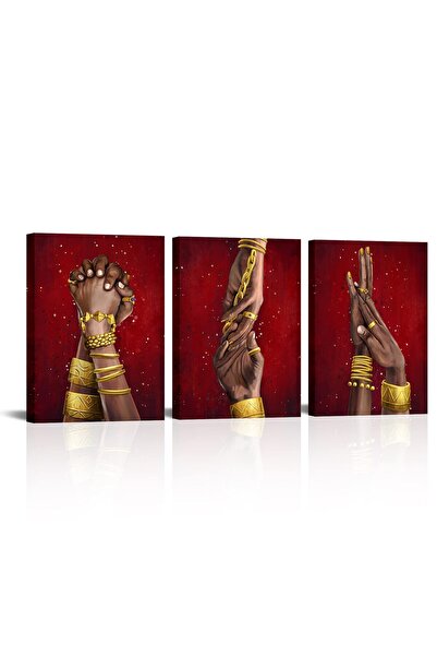 ALAYRA International لوحة جدارية من القماش للفنانة الأمريكية الأفريقية ألايرا، تصور امرأة ورجل أسودين يداً بيد، لوحة حب لغرفة النوم