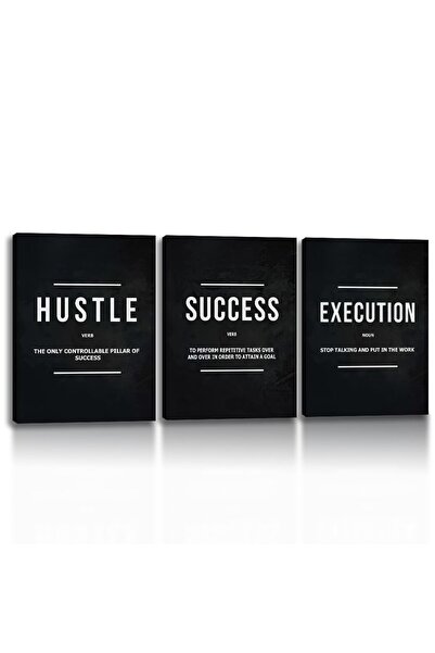 ALAYRA International لوحة قماشية ملهمة من ALAYRA، ملصق تحفيزي للنجاح والعمل ا...