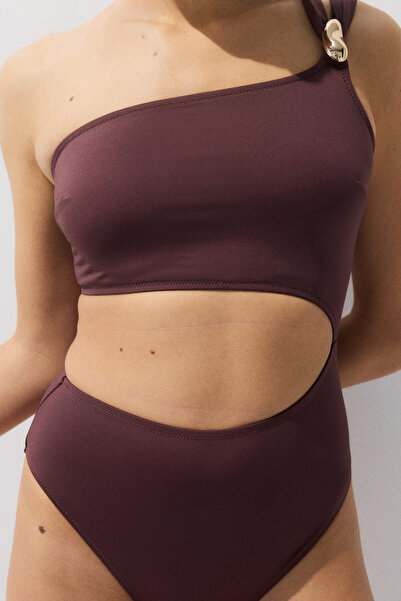 H&M Dolgulu Kuplu ve Tek Omuzlu Mayo