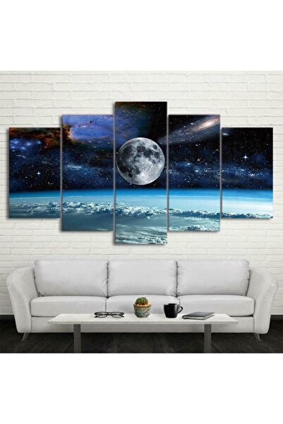 ALAYRA International مجموعة لوحات ألايرا المطبوعة على قماش، 5 قطع، الكون مع ا...