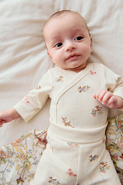 H&M 2 Parçalı Baskılı ve Pamuklu Set