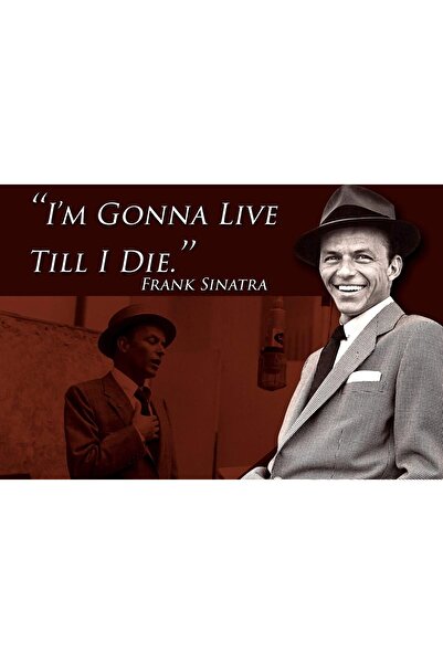 ALAYRA International ALAYRA Frank Sinatra Quote Classroom Poster Rat Pack Gro...