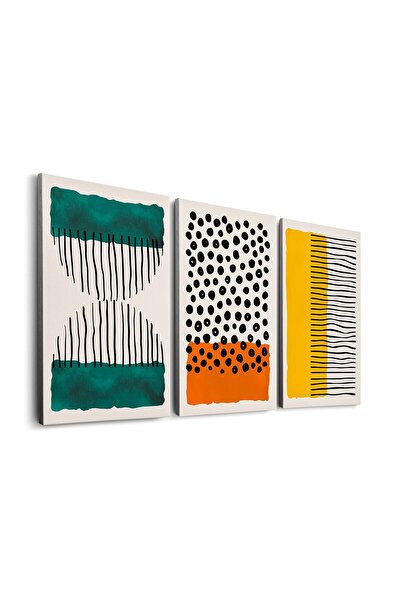 ALAYRA International ALAYRA Home & Honor Modern Geometric Canvas Framed Mid C...