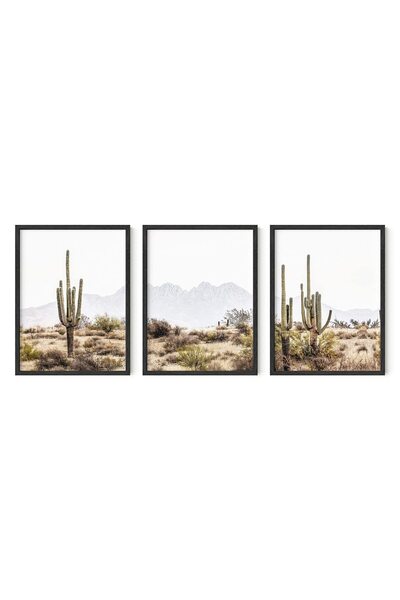 ALAYRA International ALAYRA Desert Wall Art - Set of 3 Western Posters, Lands...