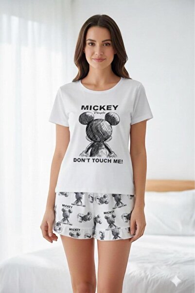 PEMBİŞ HOMEWEAR Γυναικείο Σετ Πιτζάμες Κοντομάνικο Σορτς-sezm-08