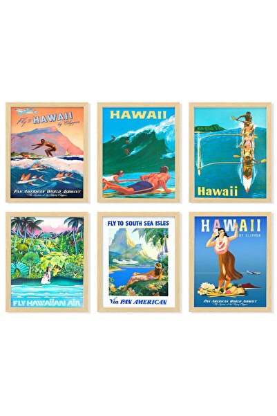 ALAYRA International ALAYRA Hawaii Room Decor - Vintage Hawaiian Art Wall Dec...