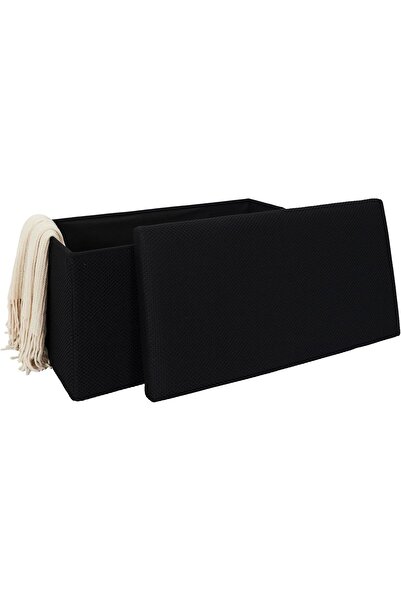 Home Dwell Cushioned Storage Bench with Hidden Compartment | Modern Ottoman S...