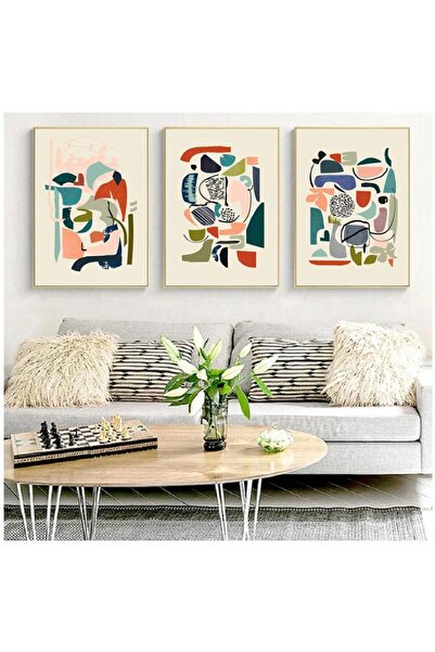 ALAYRA International ALAYRA Nordic Abstract Color Wall Art Canvas Prints Scan...